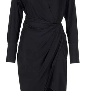 Elegant Black Wrap Dress